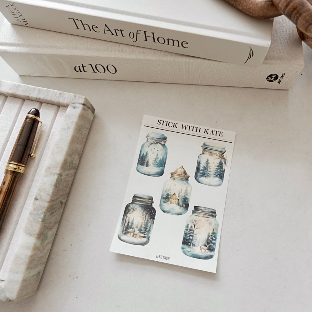 Let it Snow – Winter Scene Stickers
