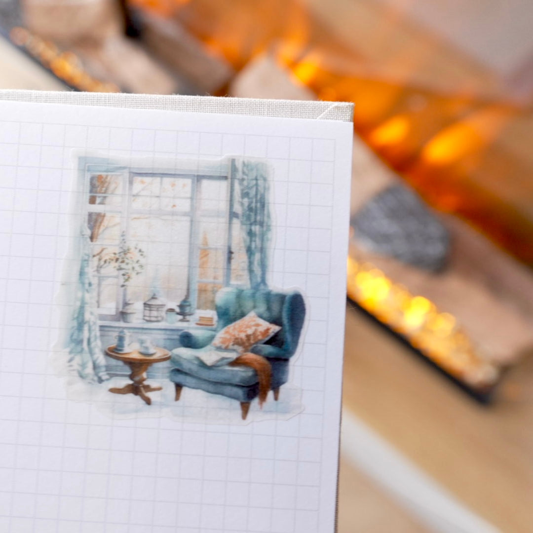 Winter Morning – Winter Scene sticker sheet
