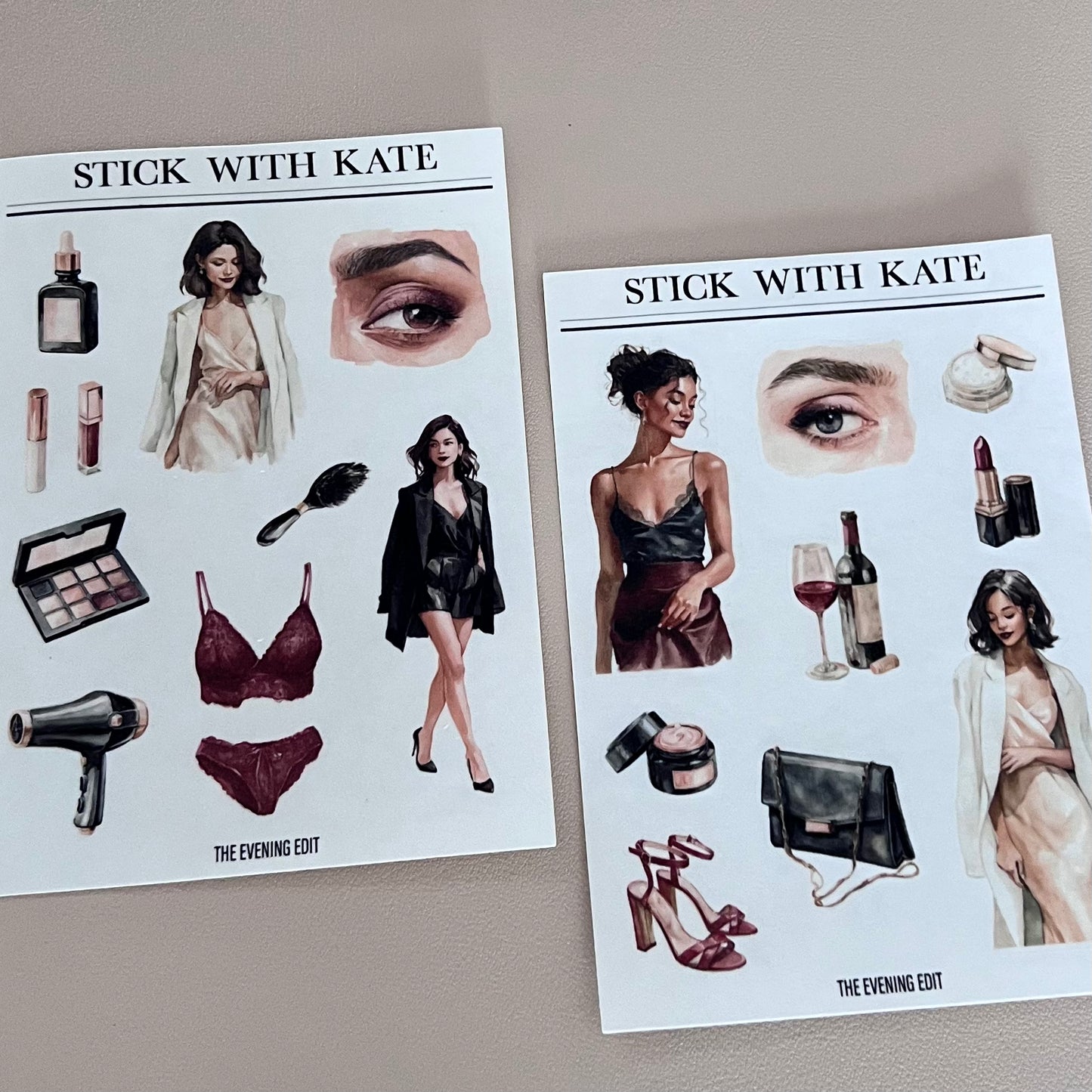 The Evening Edit - 2pc Sticker Set