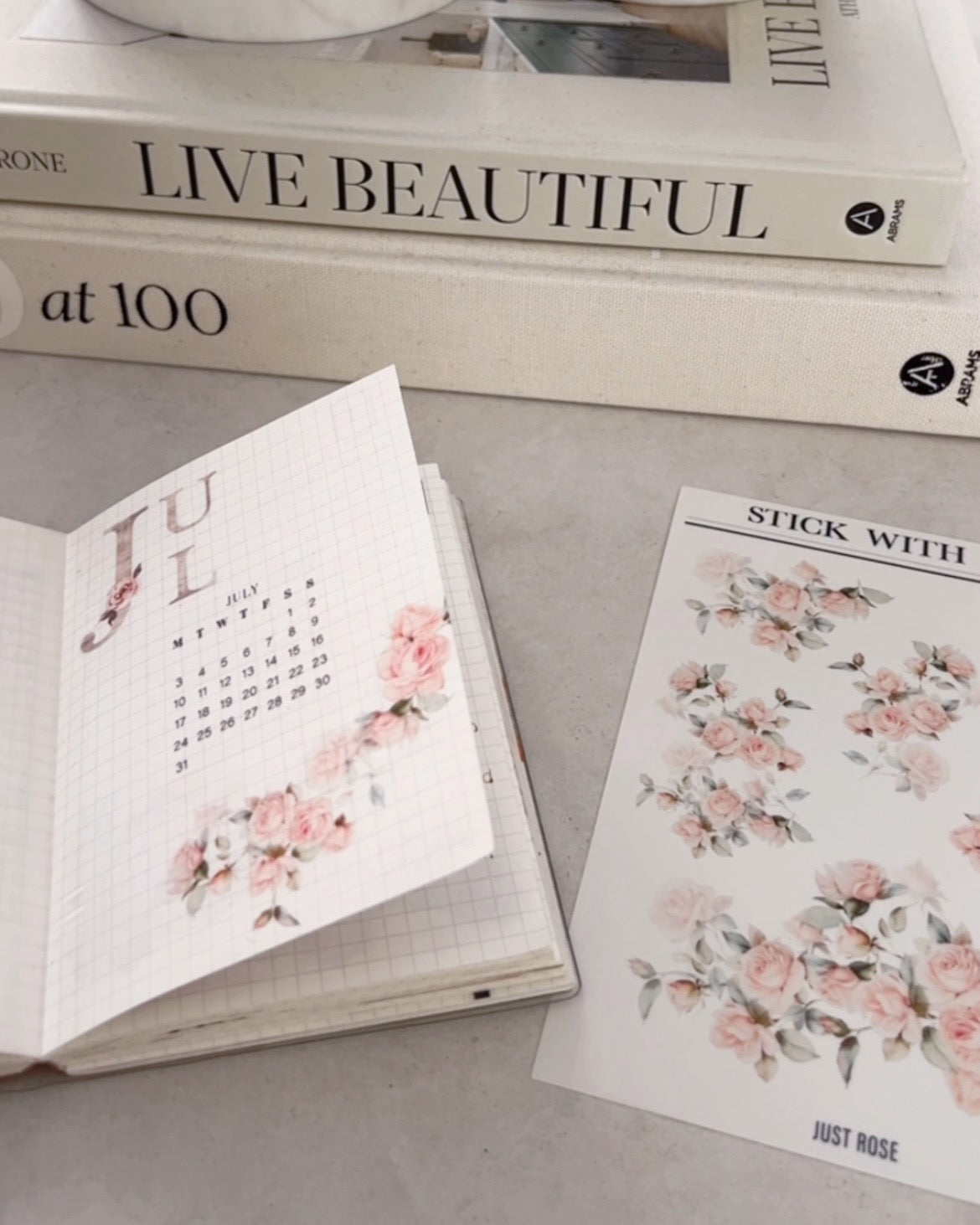 Just Rose - Elegant Botanicals | Planner Stickers