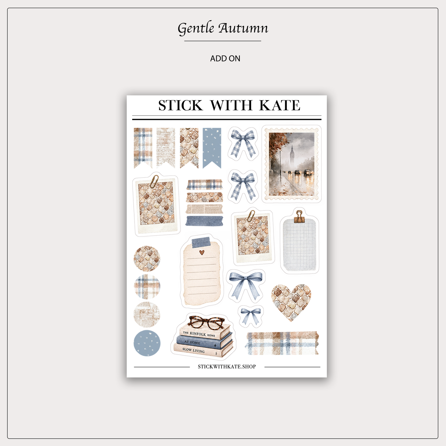 Gentle Autumn add on sticker sheet