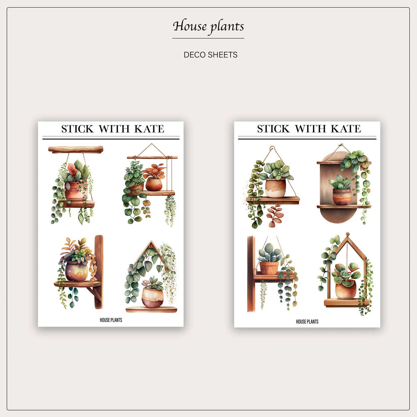 Houseplants – 2pc set