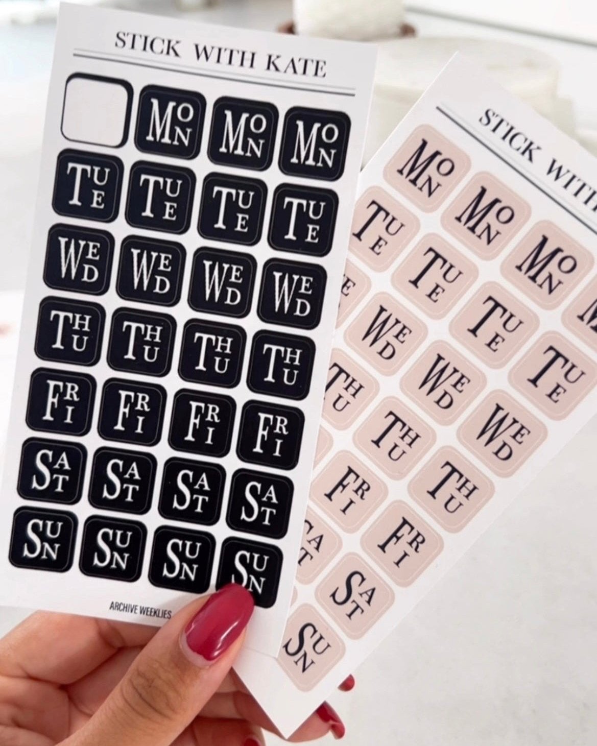 Archive Weeklies - Functional Stickers