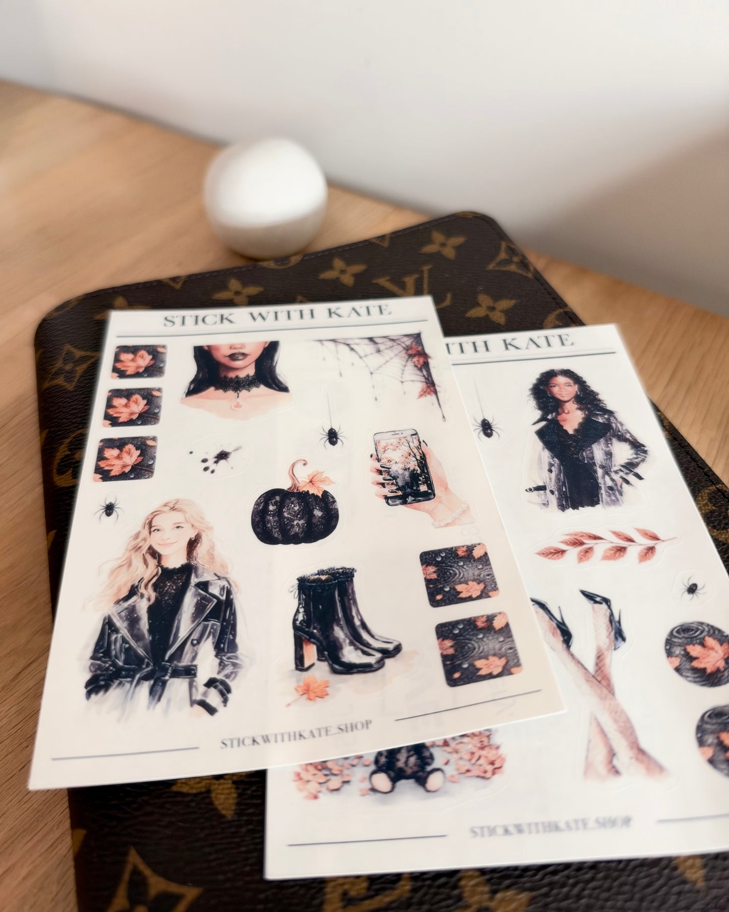 Fall after dark- 2pc Sticker Set