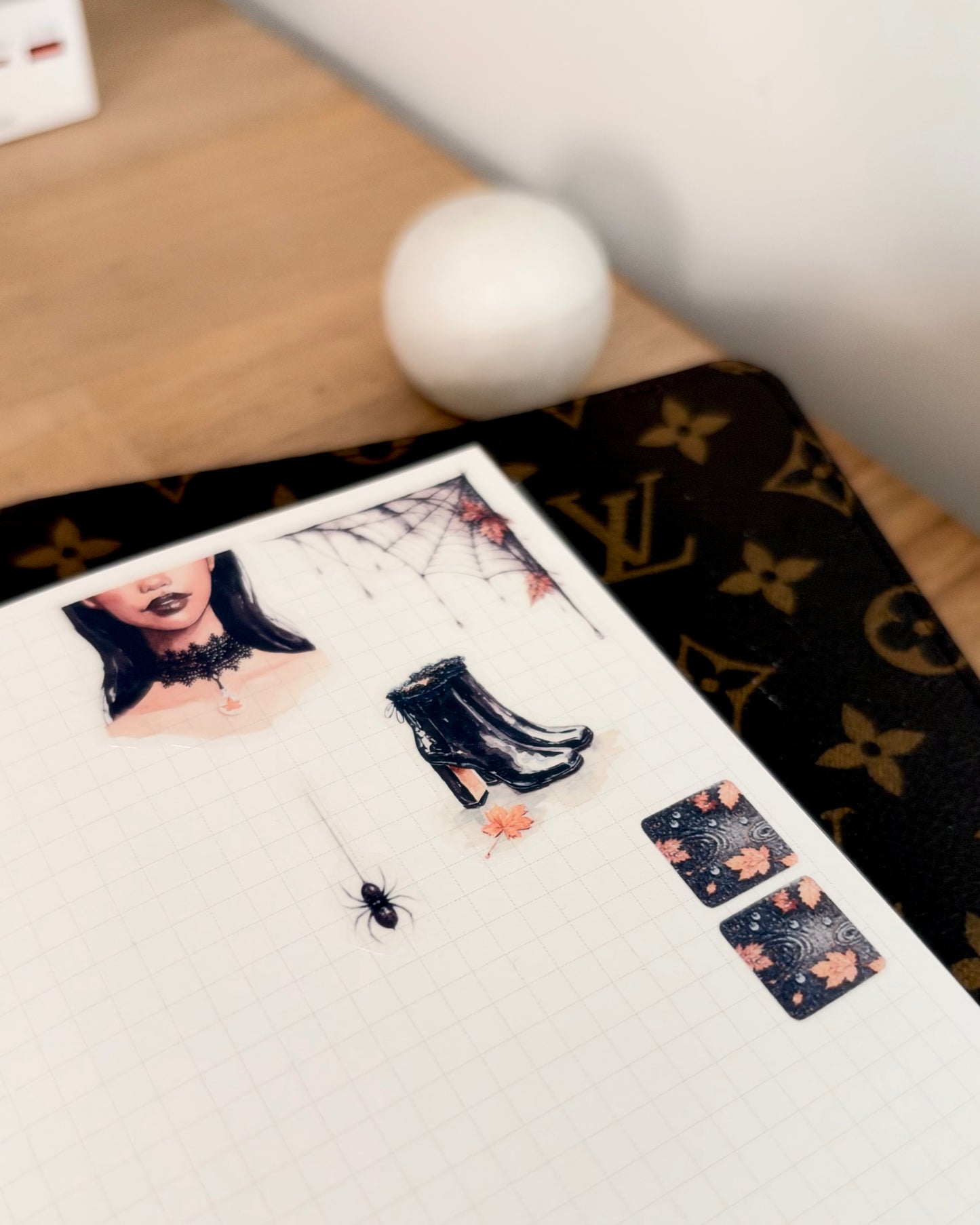Fall after dark- 2pc Sticker Set
