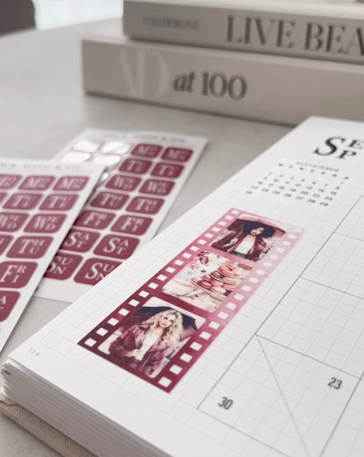 Burgundy Lane Sticker Set - Autumn Vibes Collection | Set of 2