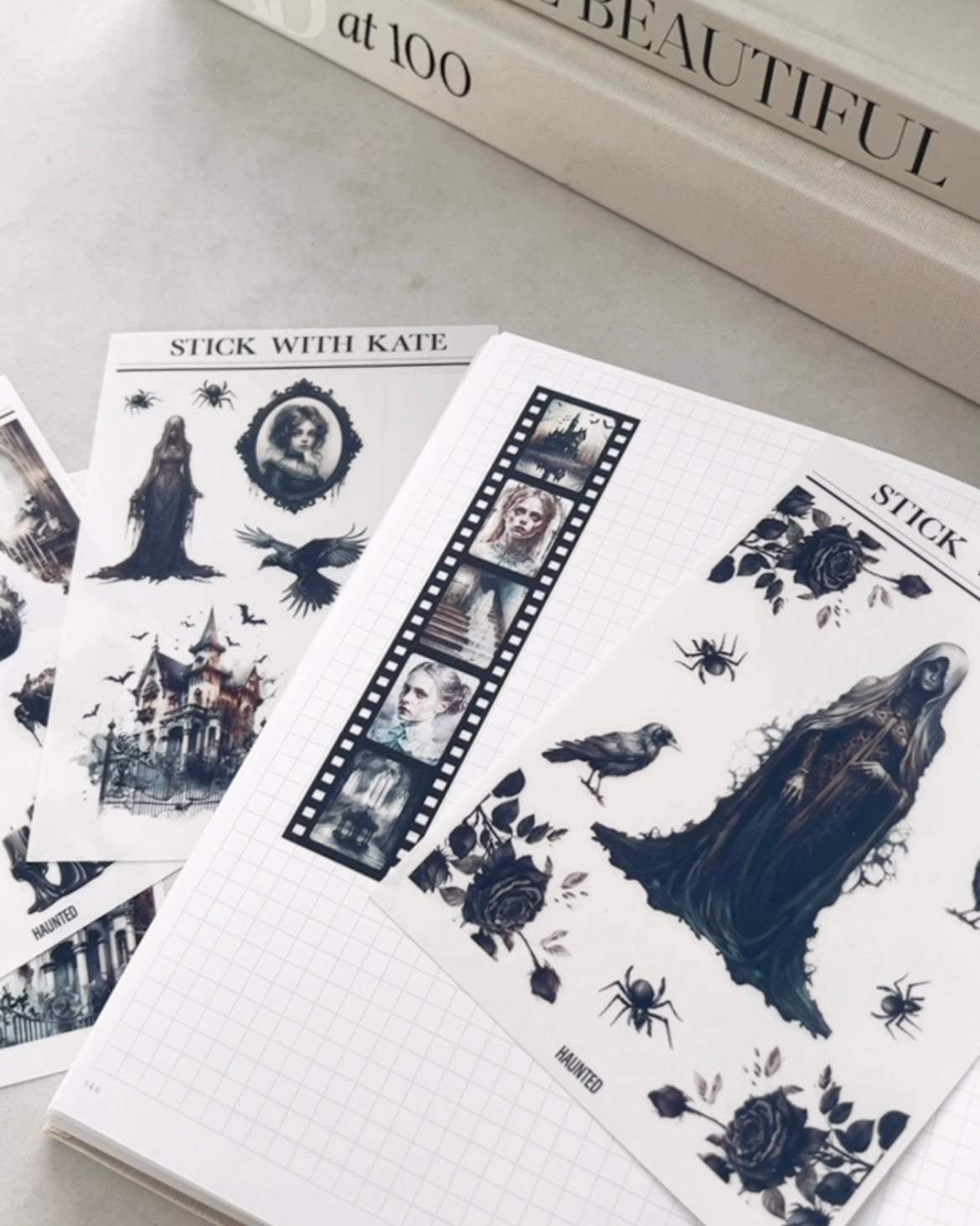 Haunted Journaling Kit | Set of 4 Sticker Sheets