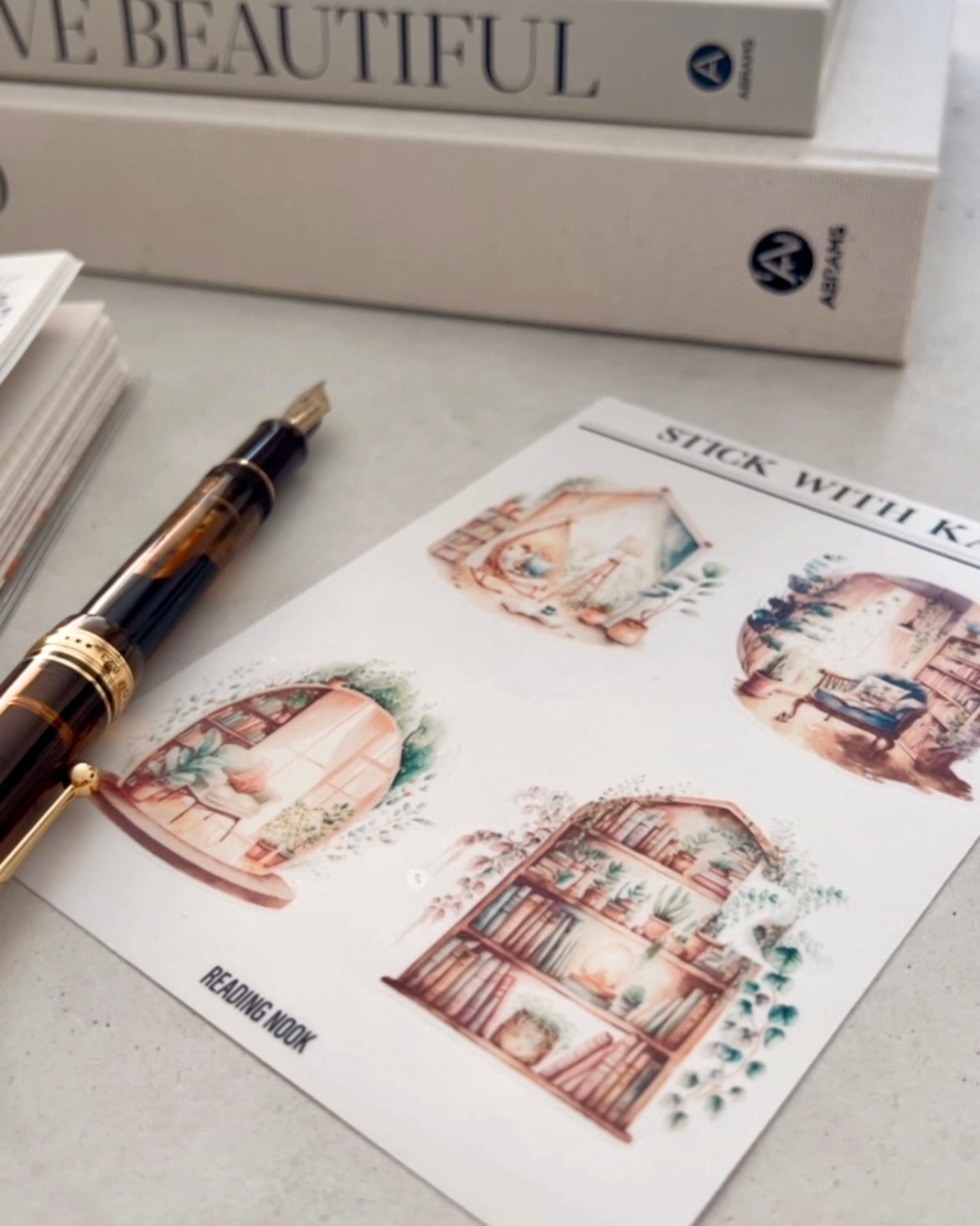 Reading Nook Sticker Sheet - Scene Stickers