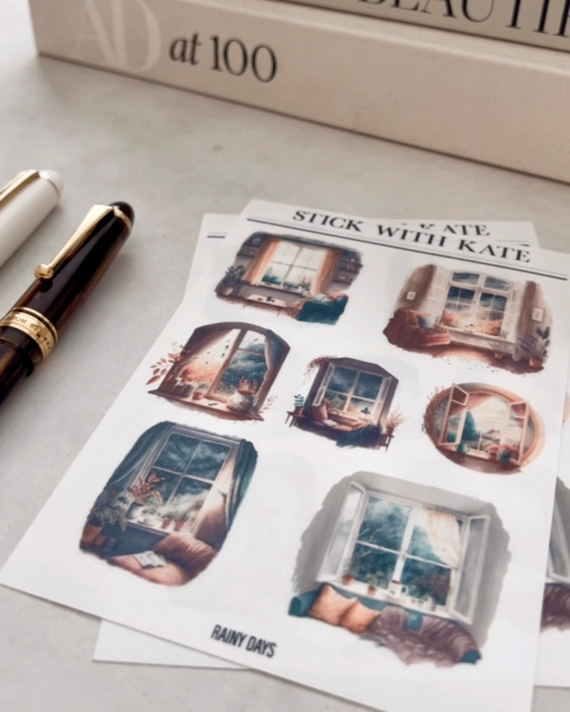 Rainy Days - Serene Scene Stickers