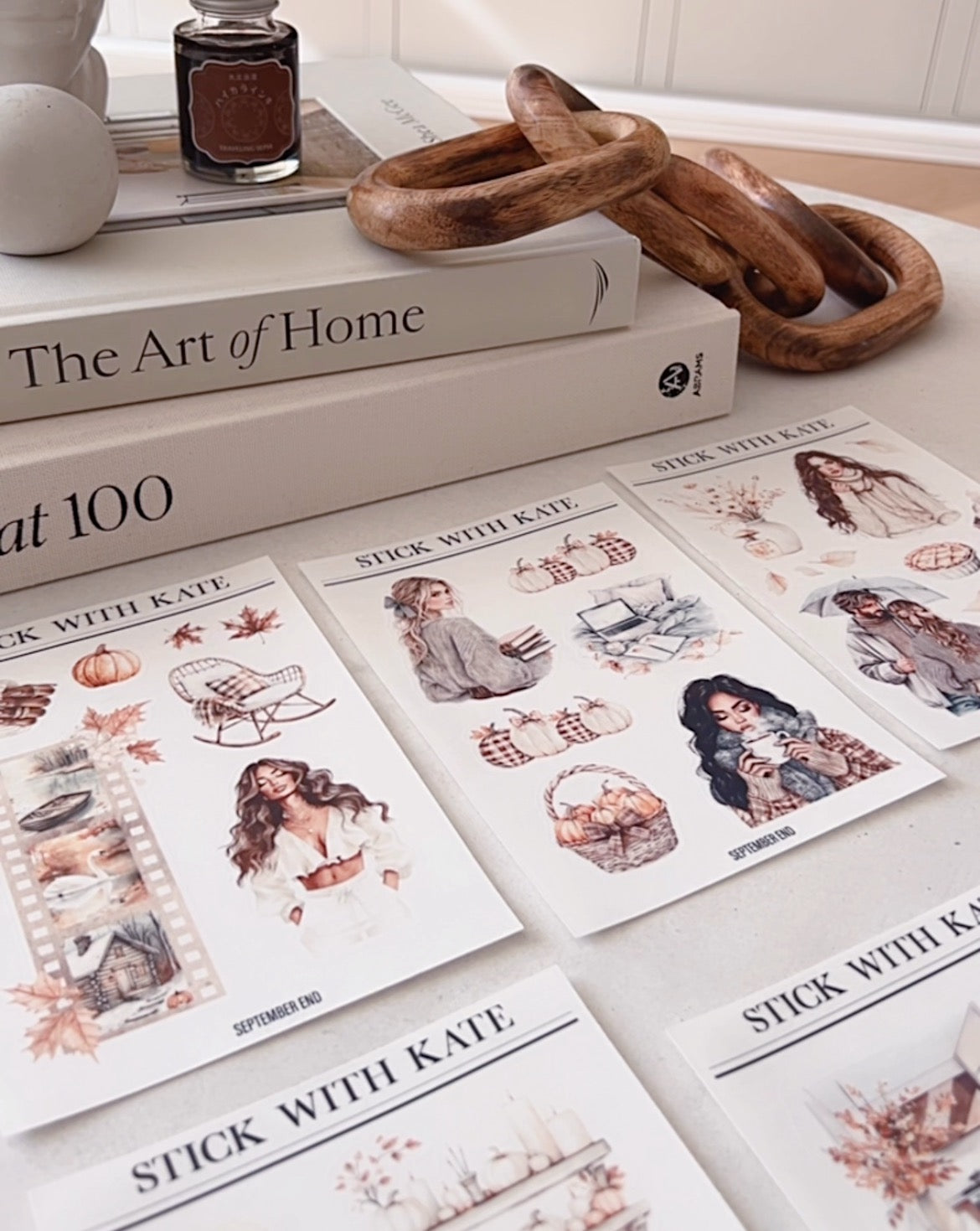 September End Journaling Kit | Set of 6 Sticker Sheets