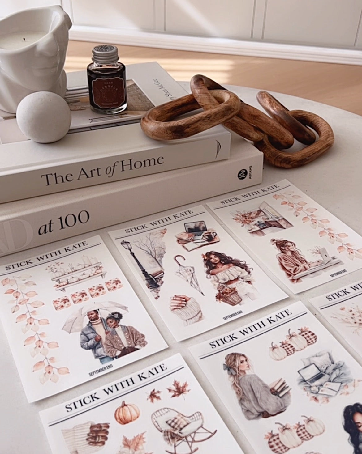 September End Journaling Kit | Set of 6 Sticker Sheets