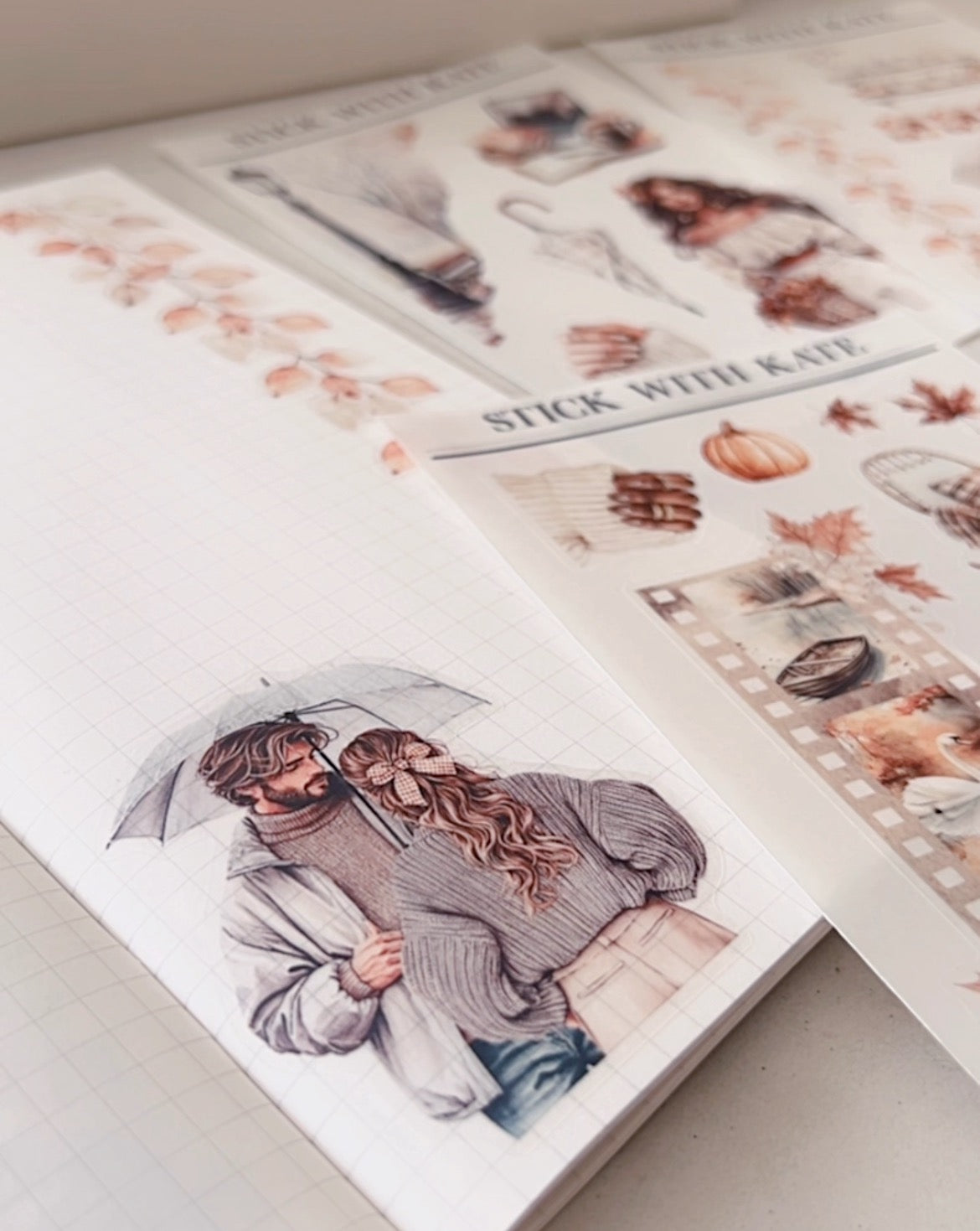 September End Journaling Kit | Set of 6 Sticker Sheets