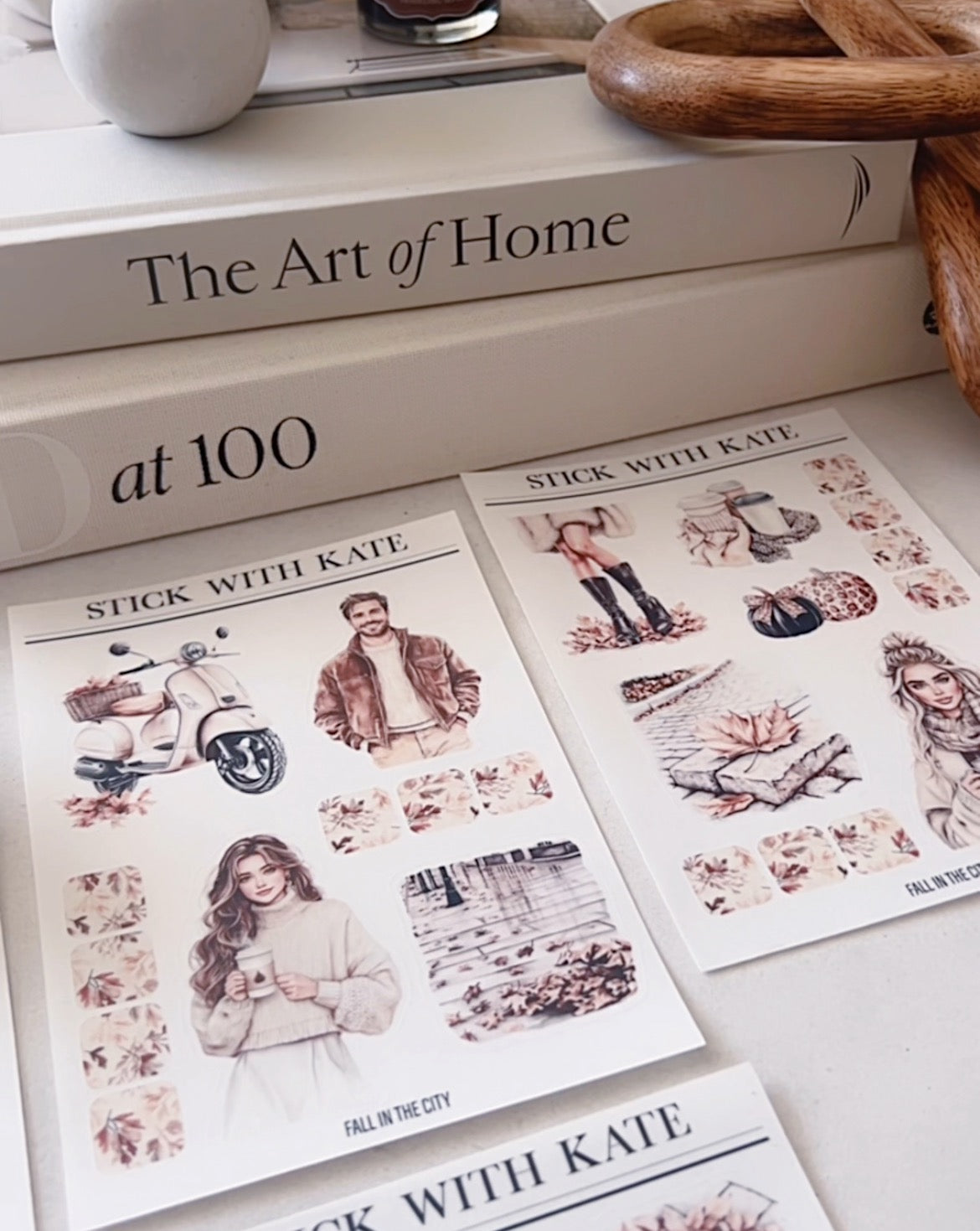 Fall in the City Journaling Sticker Kit | Set of 4 Sticker Sheets