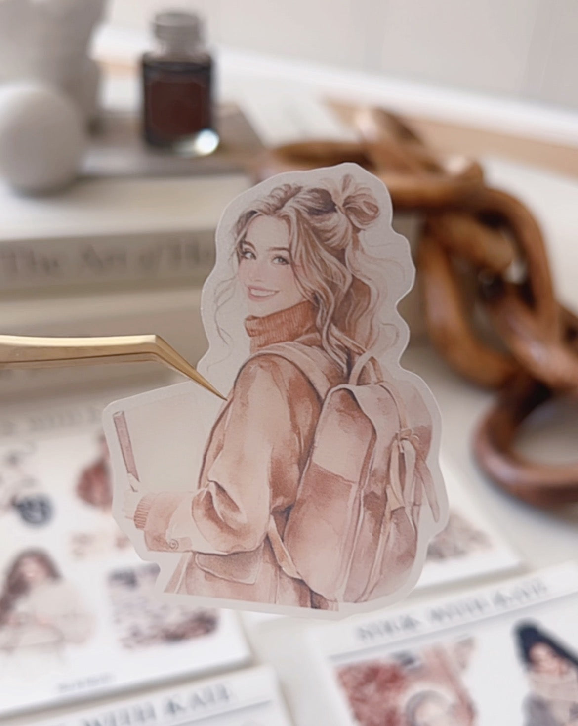 Autumn Chapters Journaling Sticker Kit | Set of 4 Sticker Sheets