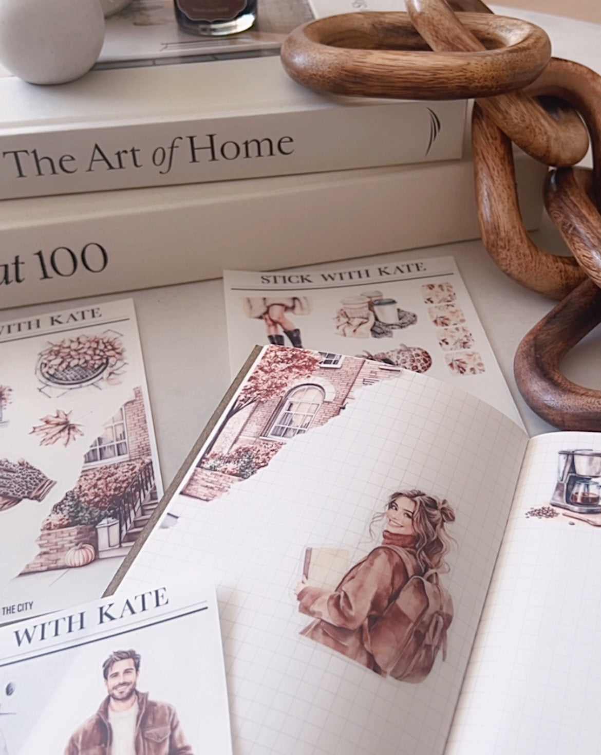 Fall in the City Journaling Sticker Kit | Set of 4 Sticker Sheets