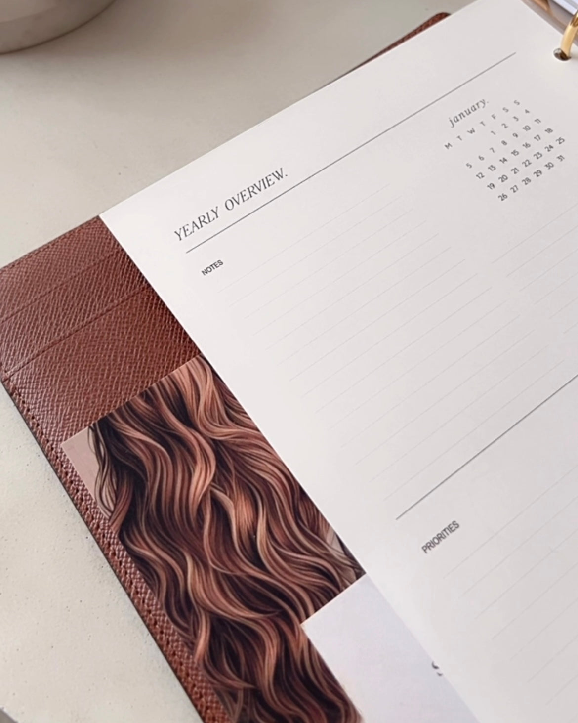 2026 Yearly Overview Planner Inserts