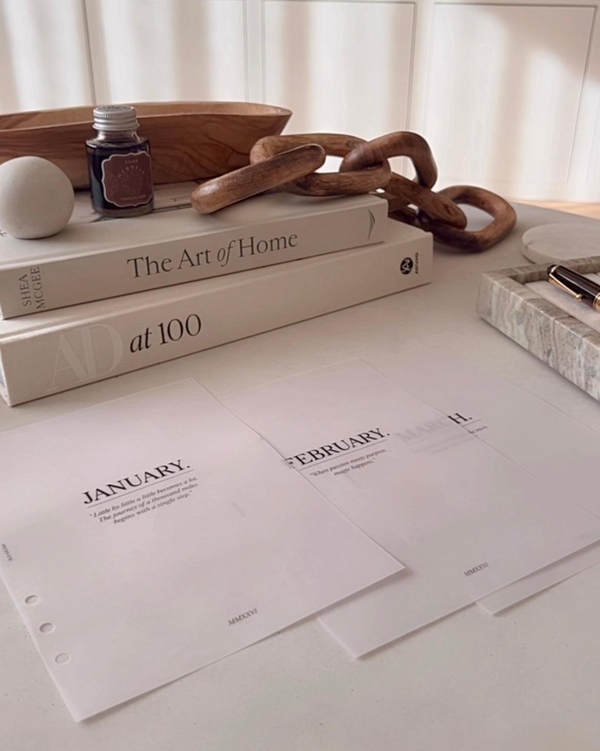 2026 Monthly Vellum Overlays