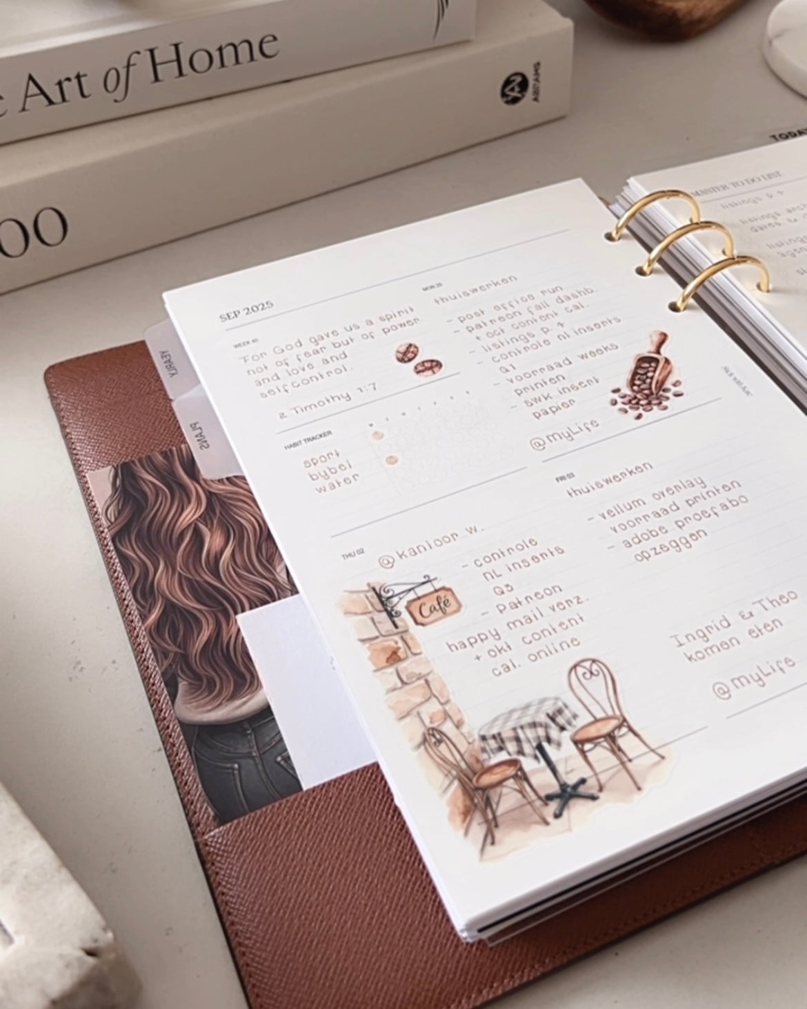 2026 Dated Weekly Planner Inserts | Minimal Horizontal Layout A5 A6