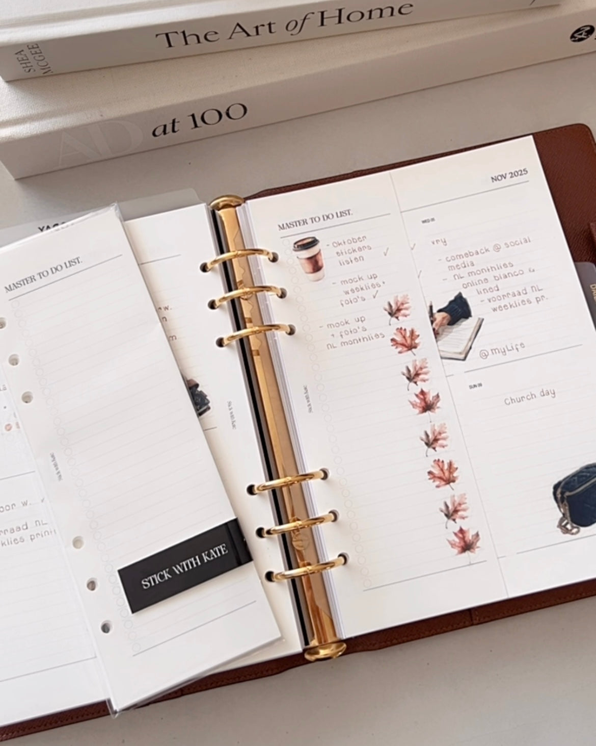 Half Page Master To Do List Inserts | Minimal Planner Refill A5 A6