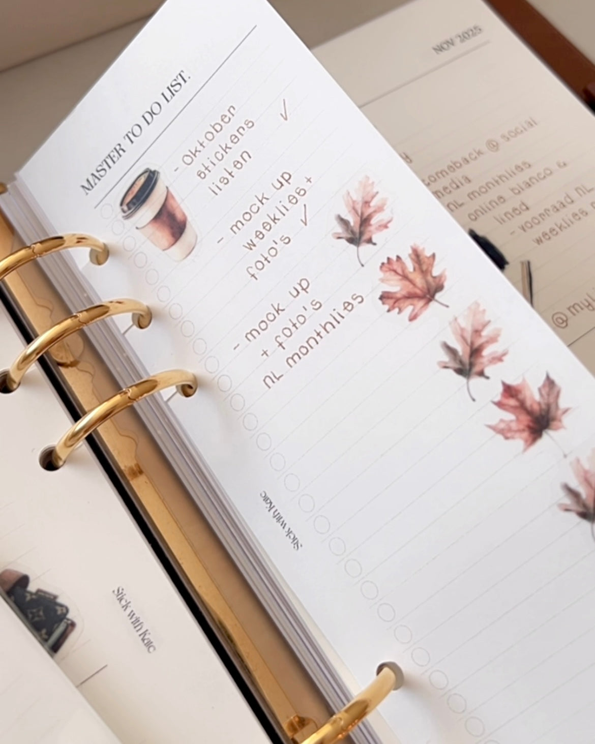 Half Page Master To Do List Inserts | Minimal Planner Refill A5 A6