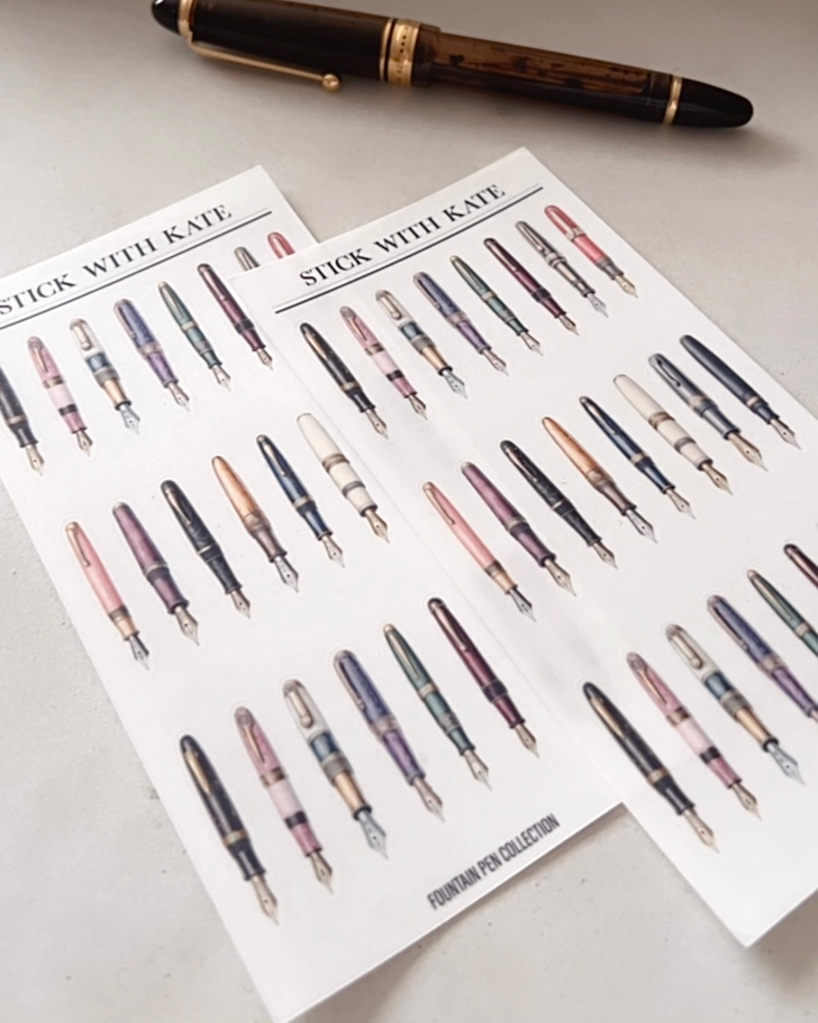 Fountain Pen Collection | Planner Stickers