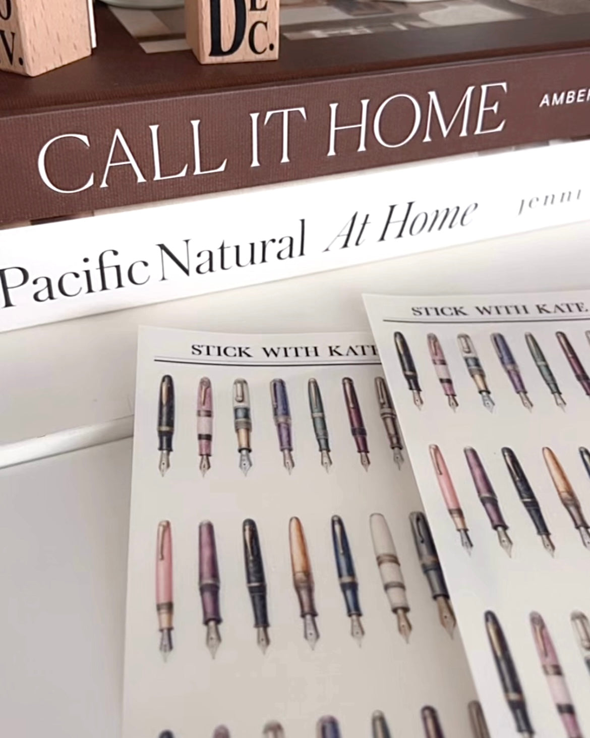 Fountain Pen Collection | Planner Stickers