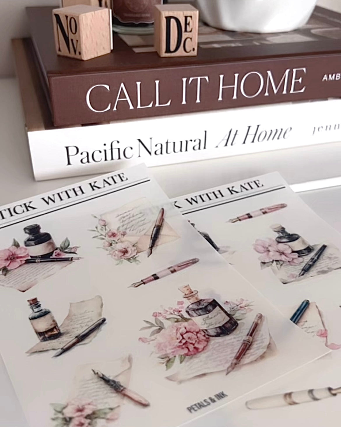Petals & Ink | Sticker Set | Set of 2