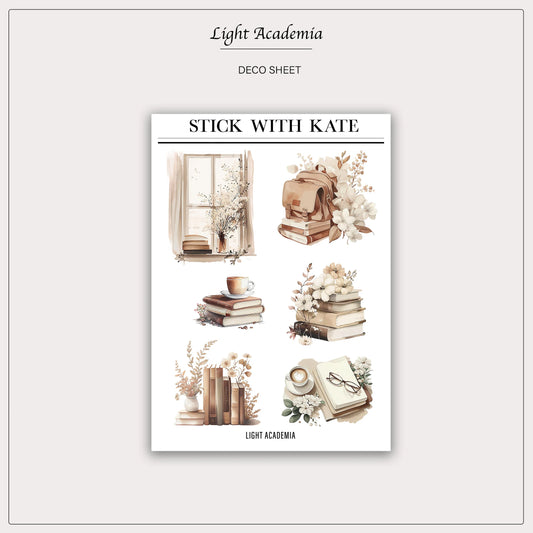 Light Academia – Scene 2.0 sticker sheet
