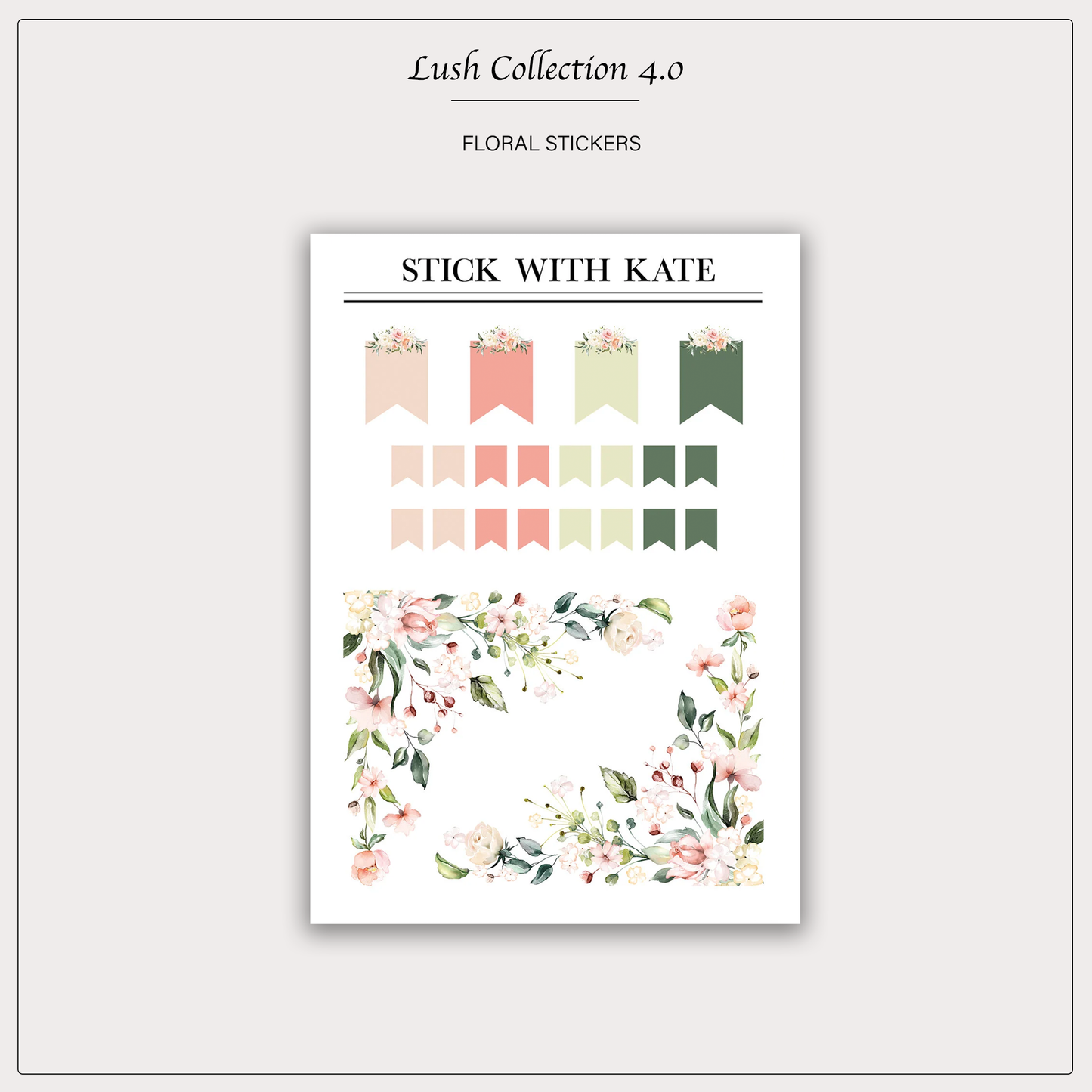 Lush Collection No 4.0 | sticker sheet