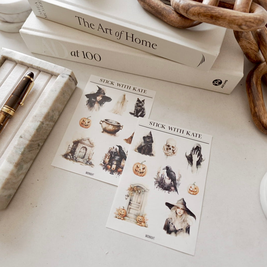 Midnight sticker set | 2pc set