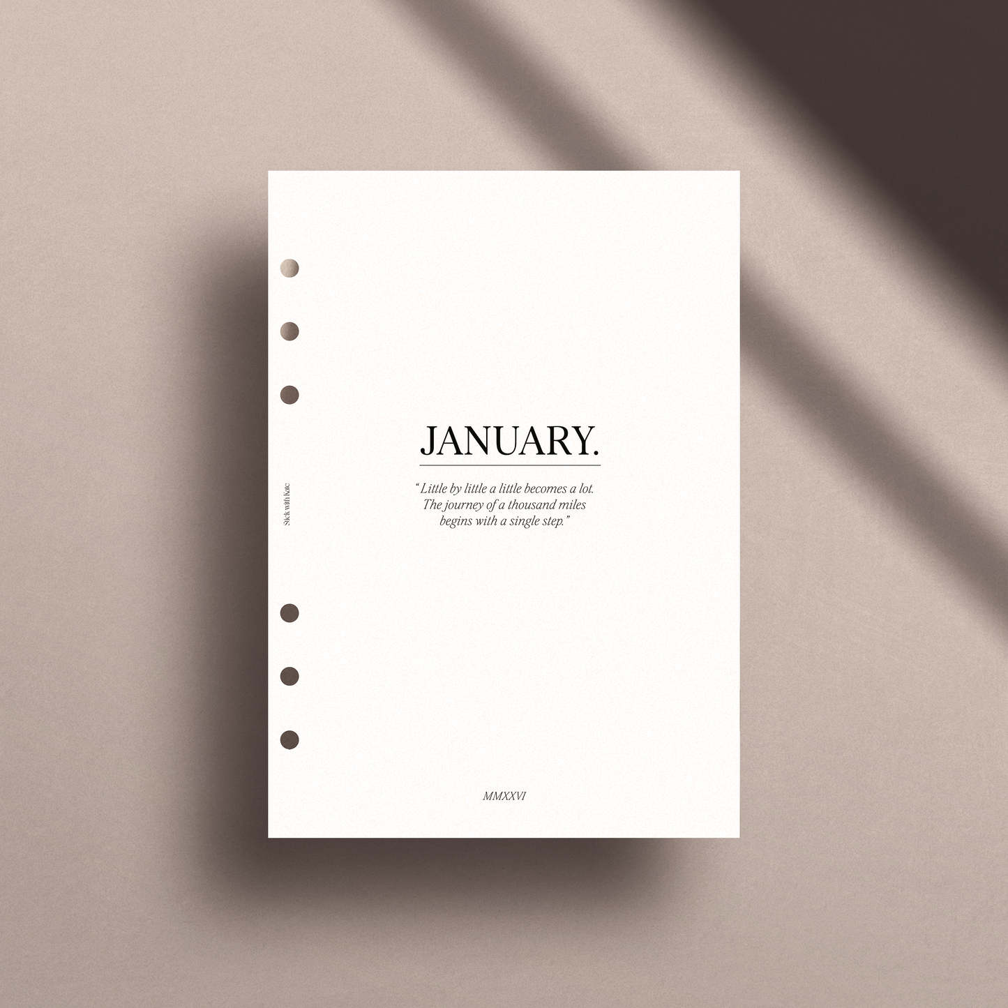 2026 Monthly Vellum Overlays