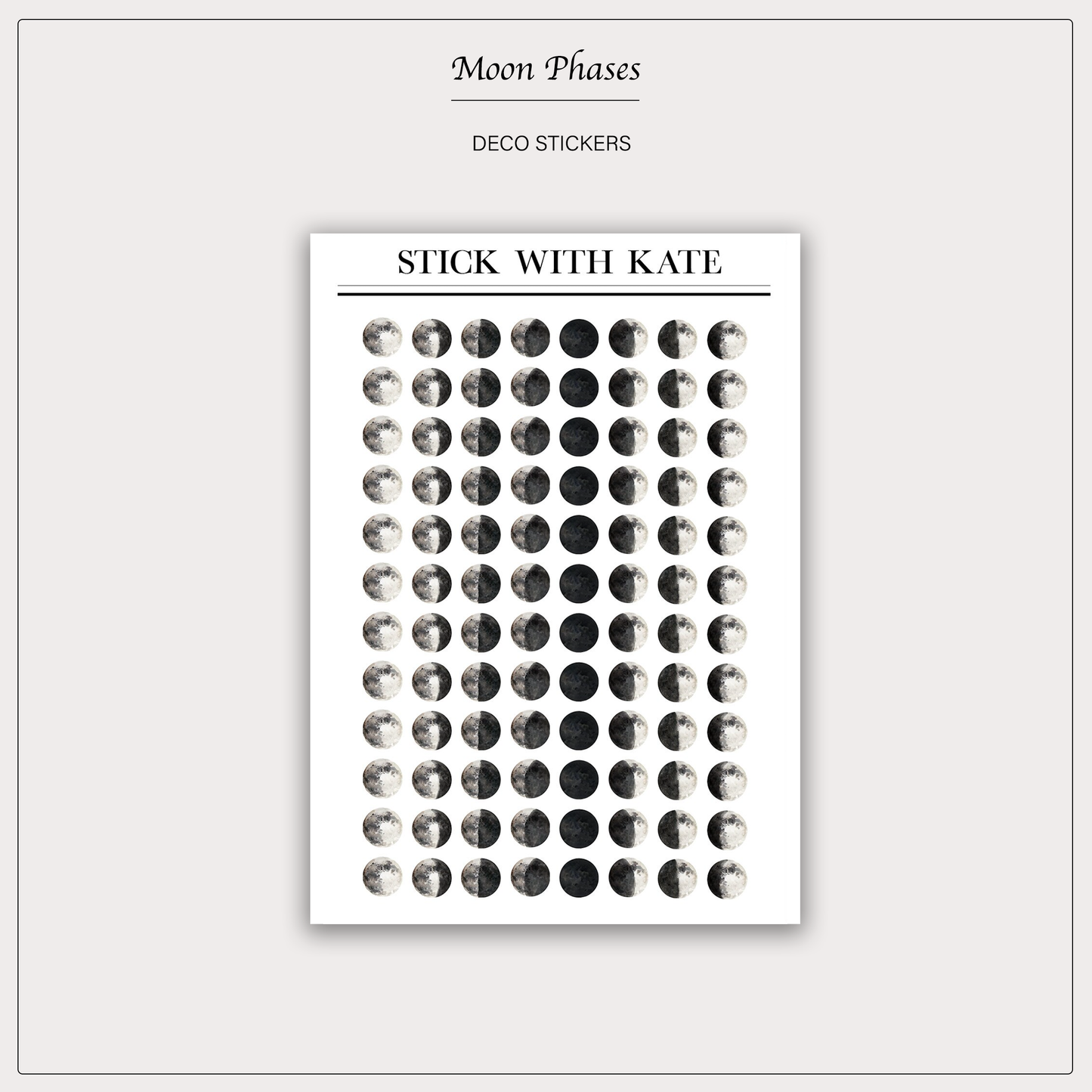 Moon Phases - Mini's sticker sheet