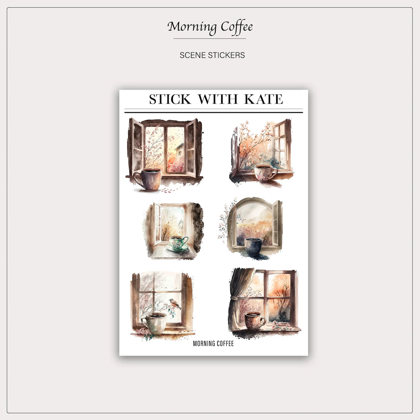 Morning Coffee – Scene 2.0 Stickers