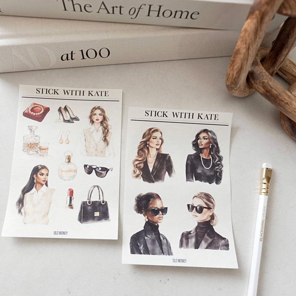 Old Money – 2pc sticker set
