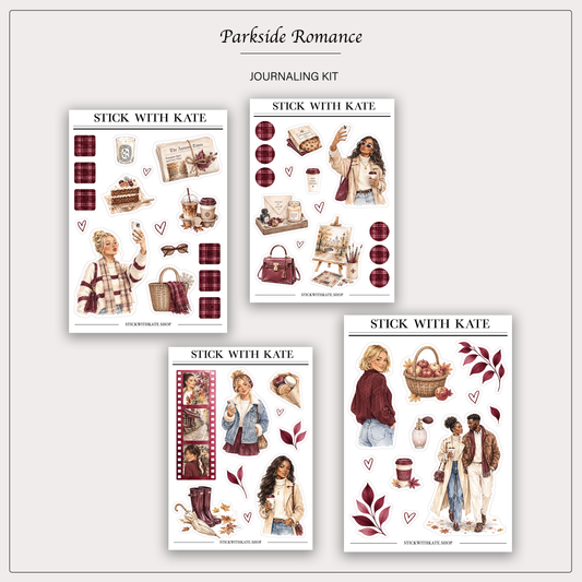 Parkside Romance Journaling Kit | 4 Sticker Sheets