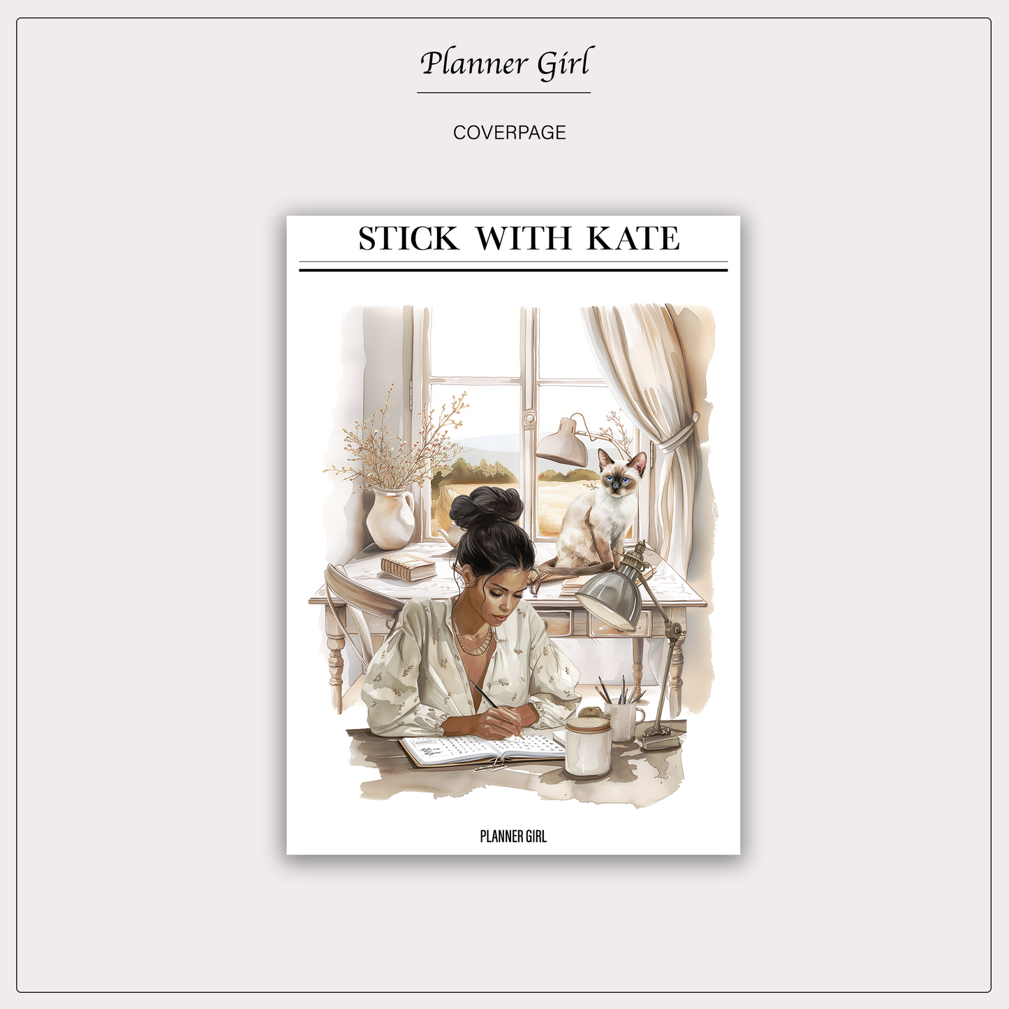 Planner Girl Coverpage Sticker