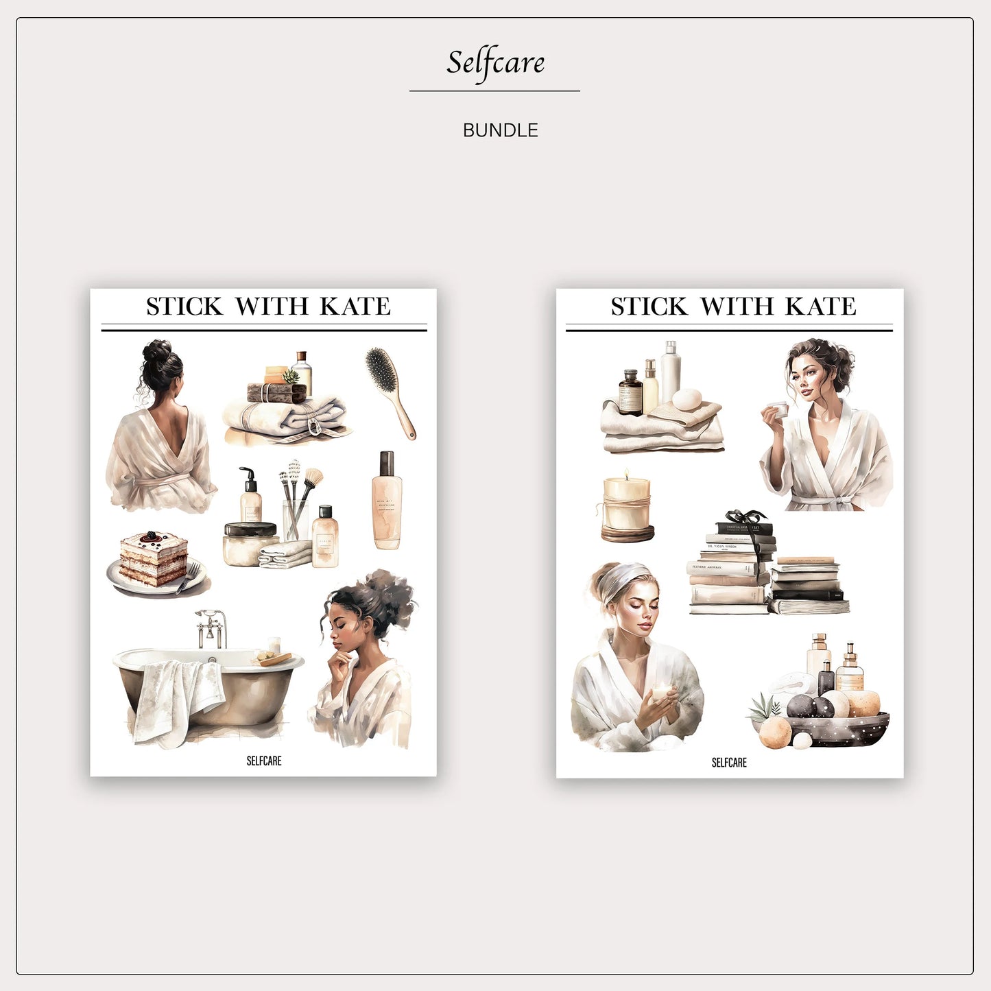 Selfcare sticker set | 2pc set