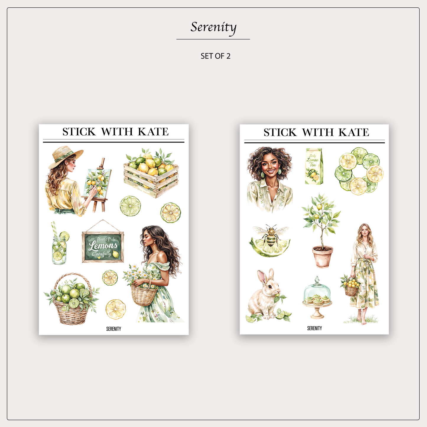 Serenity – 2pc sticker set
