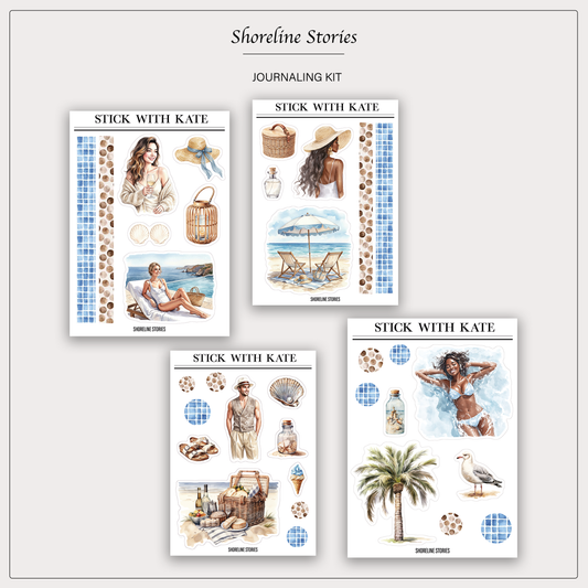 Shoreline Stories Journaling Kit | 4 Sticker Sheets