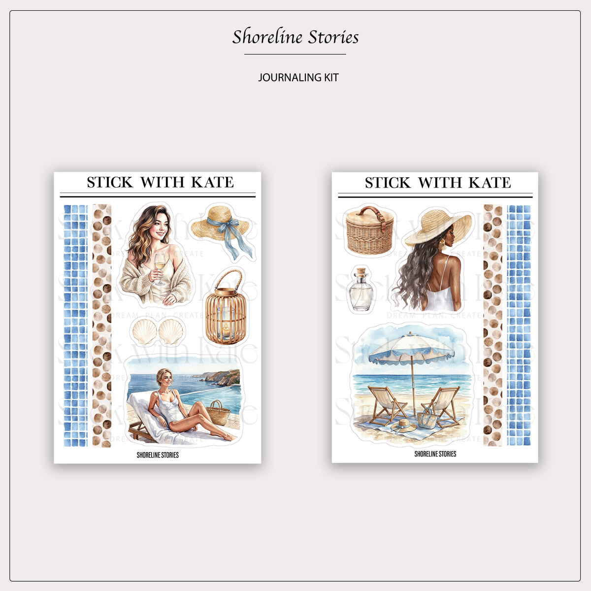 Shoreline Stories Journaling Kit | 4 Sticker Sheets