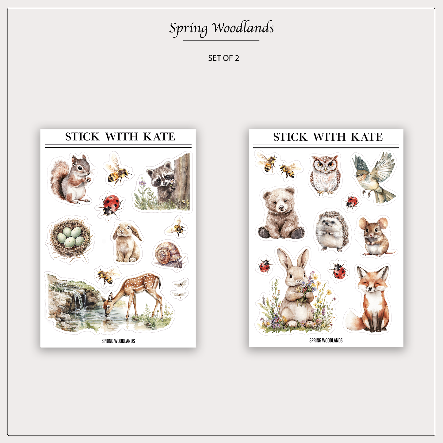 Spring Woodlands – 2pc set