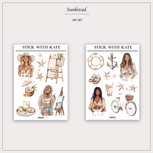 Sunkissed – 2pc sticker set