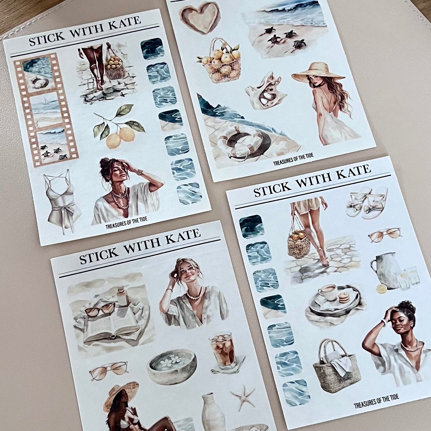 Treasures of the Tide Journaling Kit | 4 Sticker Sheets