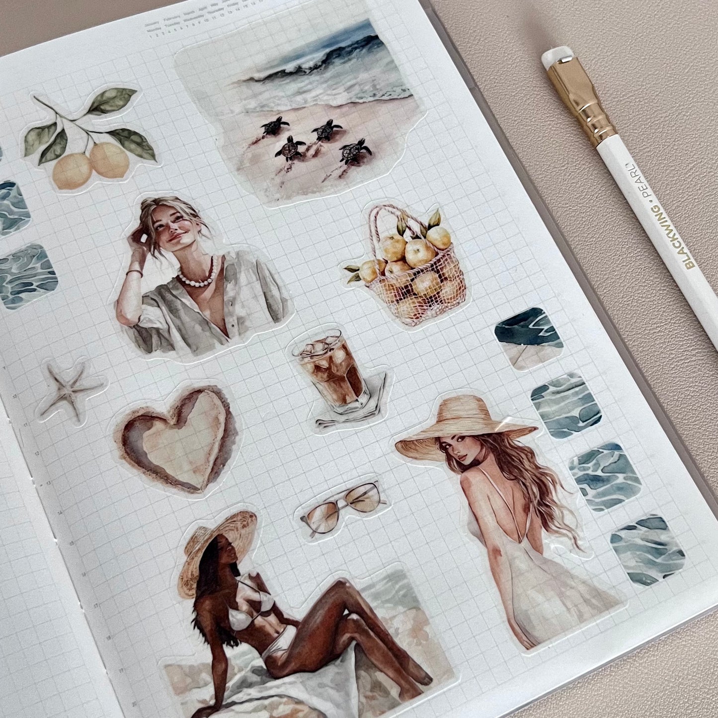 Treasures of the Tide Journaling Kit | 4 Sticker Sheets