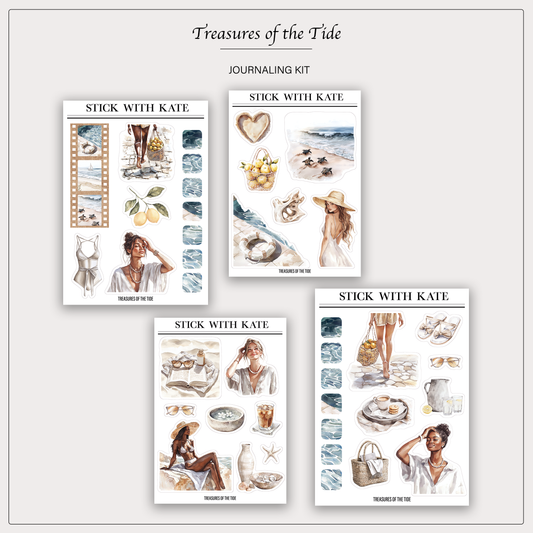 Treasures of the Tide Journaling Kit | 4 Sticker Sheets