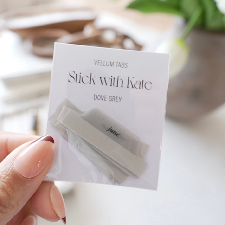Adhesive Vellum Month Tab Stickers – Planner Tabs