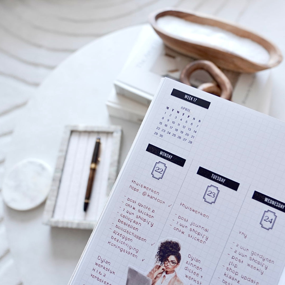 Weeknumbers (1–53) – functional sticker sheet