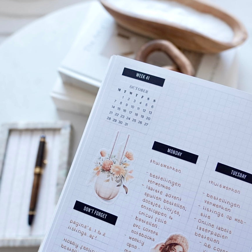 Weeknumbers (1–53) – functional sticker sheet