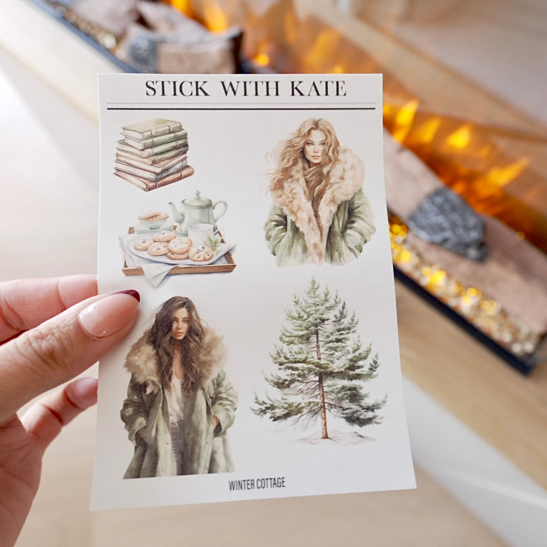 Winter Cottage – 2pc set