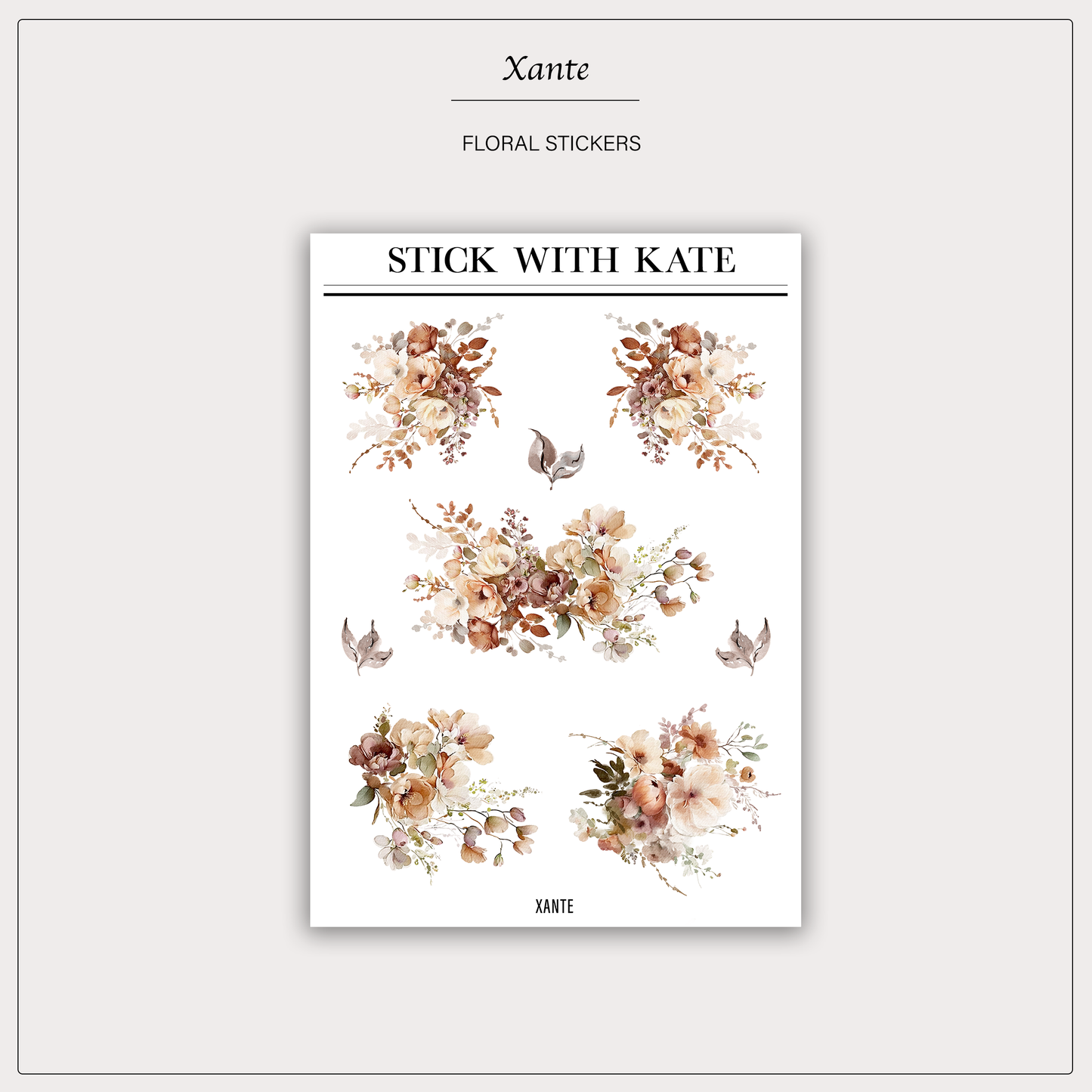 Xante - Elegant Botanical Stickers